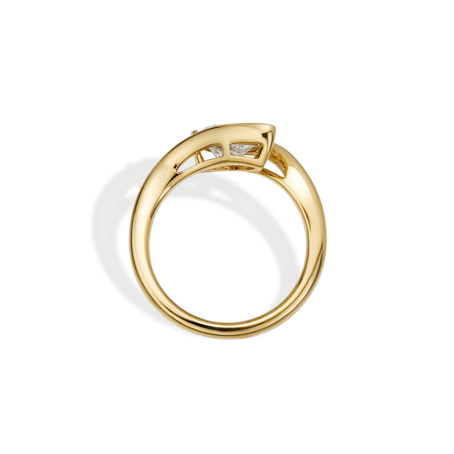 Mila-Pear Cut Lab Grown Diamond Pinky Ring