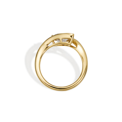 Mila-Pear Cut Lab Grown Diamond Pinky Ring