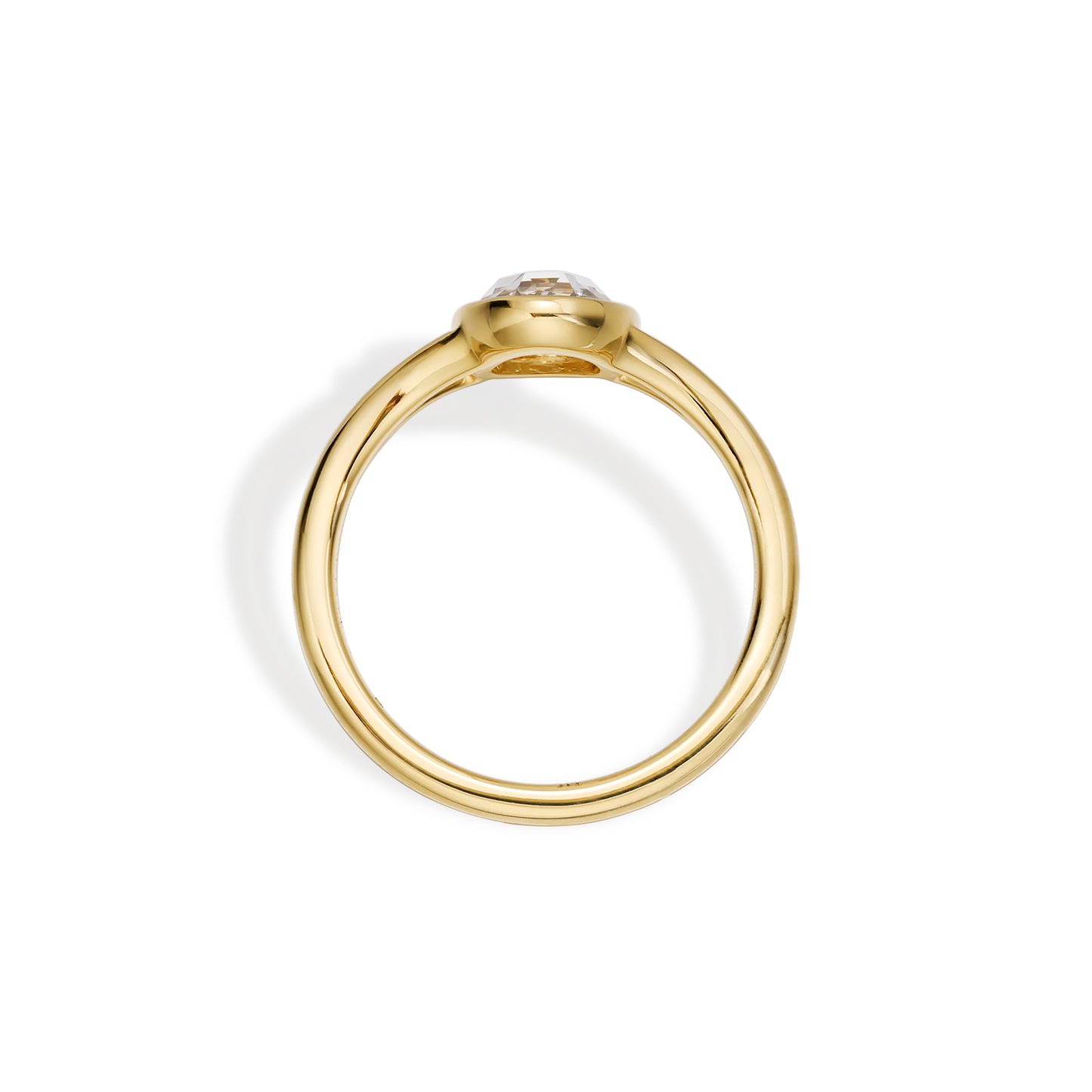 Penelope-Oval Rose Cut Lab Grown Diamond Engagement Ring