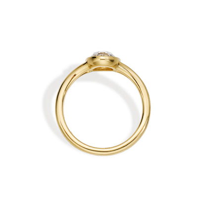 Penelope-Oval Rose Cut Lab Grown Diamond Engagement Ring