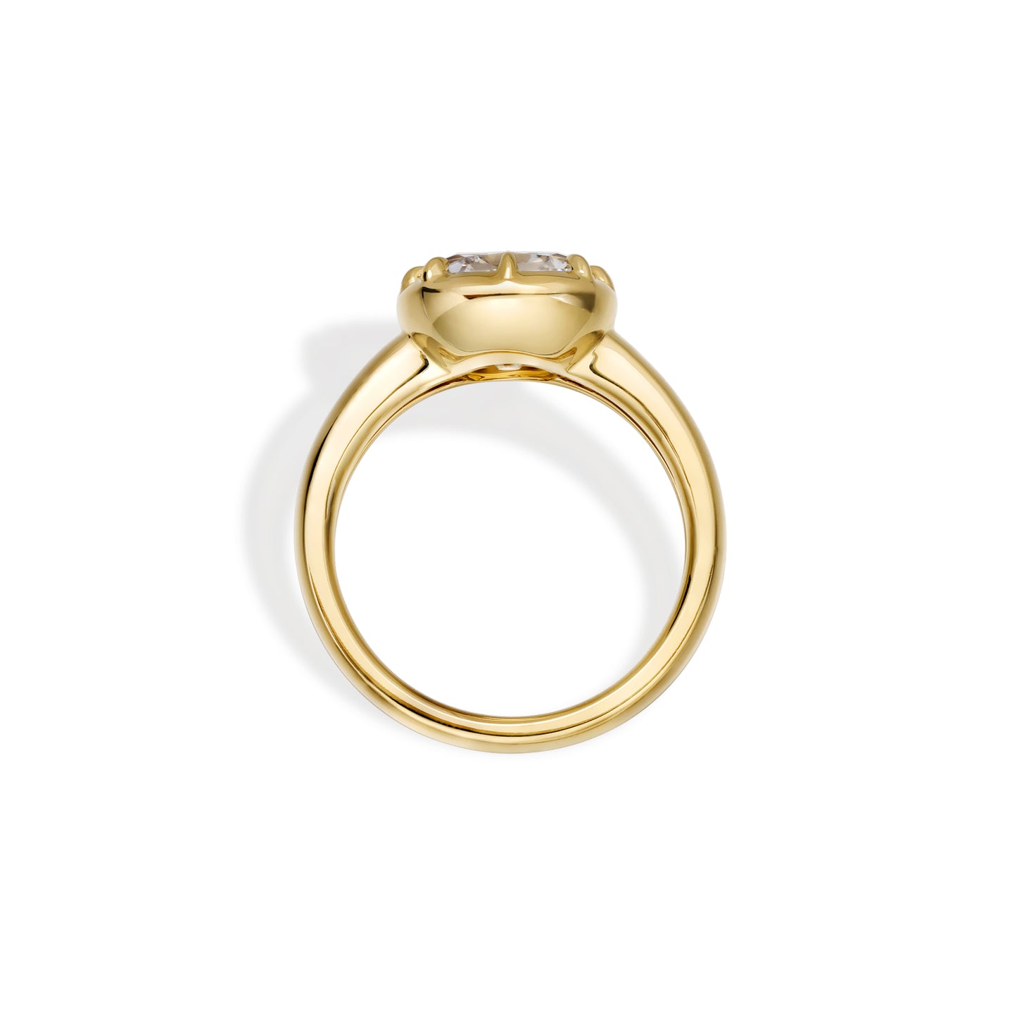 Zoey-Old Mine Cut Lab Grown Diamond Engagement Ring