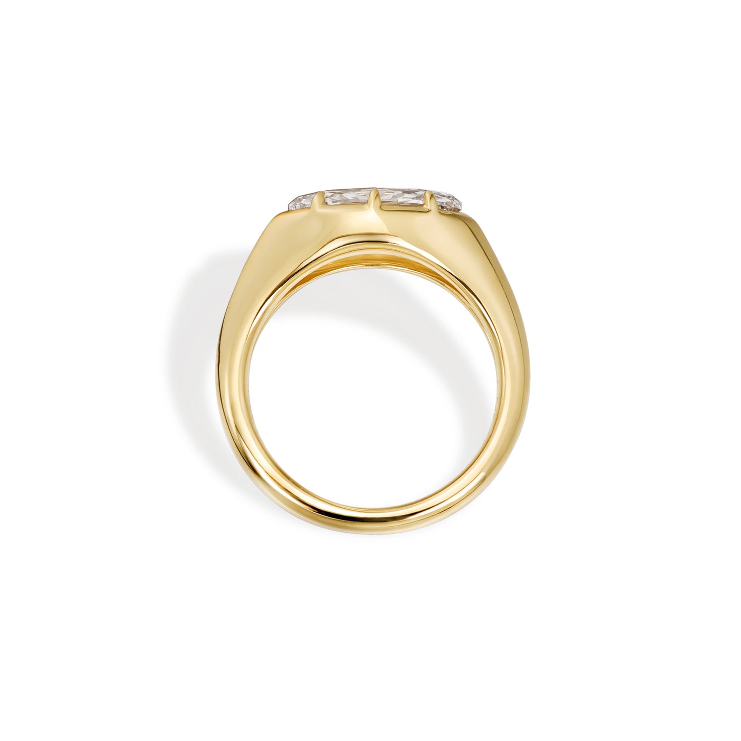 Lake-Marquise Cut Lab Grown Diamond Pinky Ring