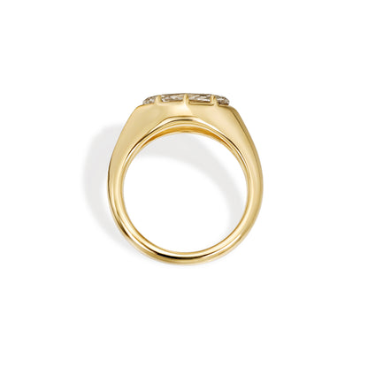 Lake-Marquise-Schliff Lab Grown Diamant Pinky Ring