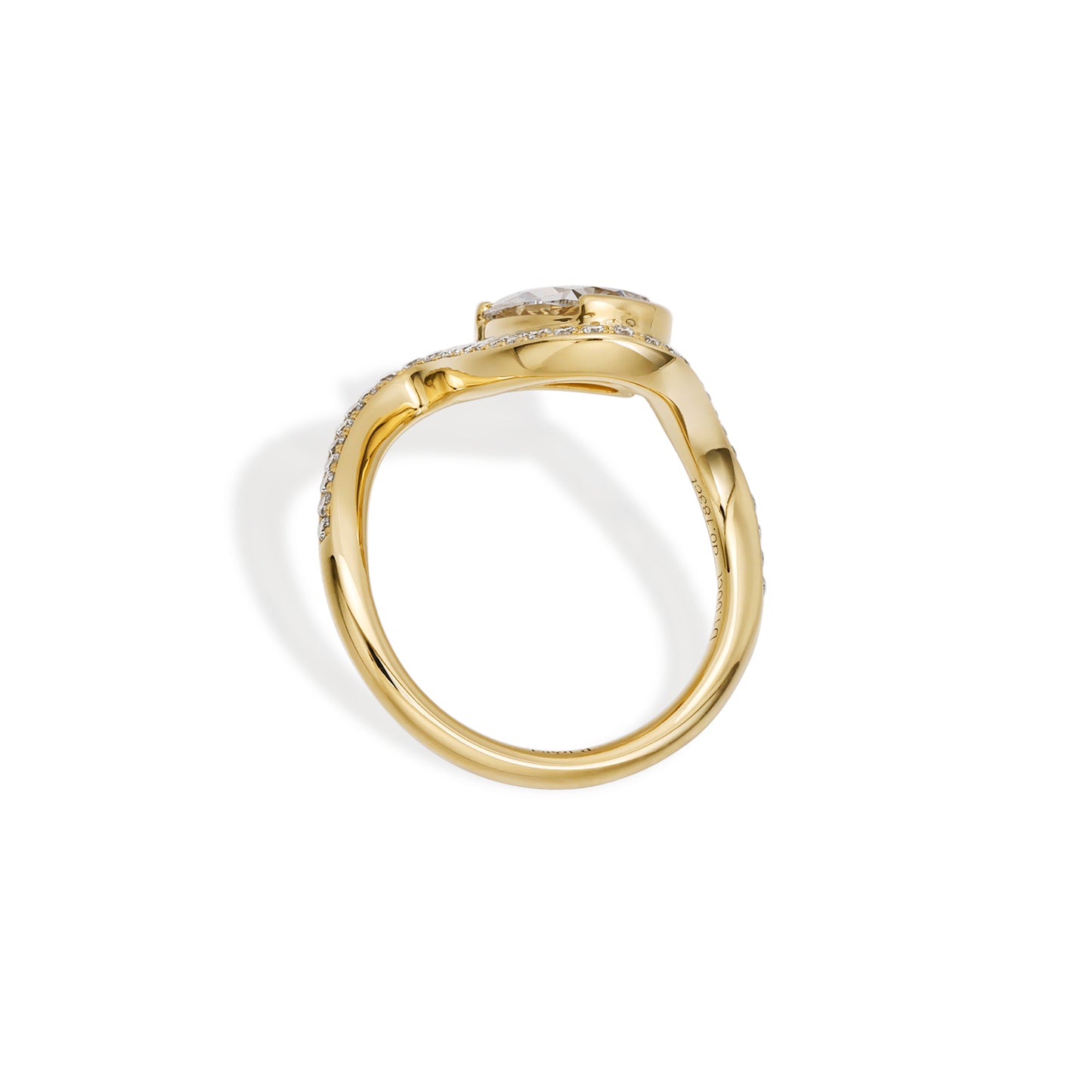Terra-Pear Cut Lab Grown Diamond Pinky Ring