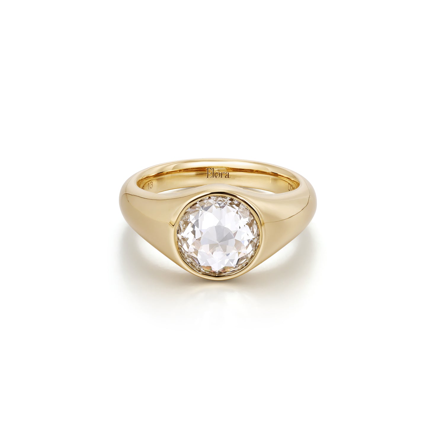 Ailany-Rose Cut Lab Grown Diamond Engagement Ring