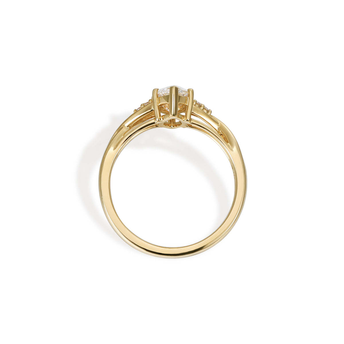 Leda-Marquise Cut Lab Grown Diamond Ring