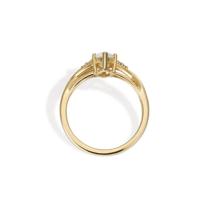 Leda-Marquise Cut Lab Grown Diamond Ring