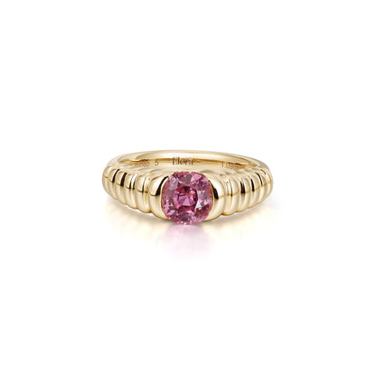 Raelynn-Cushion Cut Purple Spinel Gemstone Ring