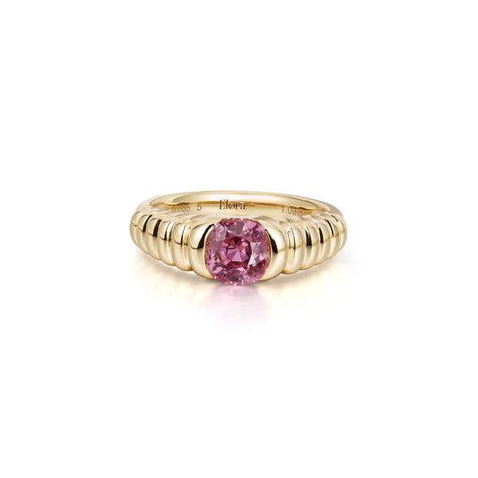 Raelynn-Cushion Cut Purple Spinel Gemstone Ring