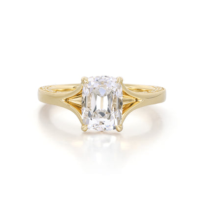 Wren-Old Mine Cushion Cut Lab Grown Diamond Ring