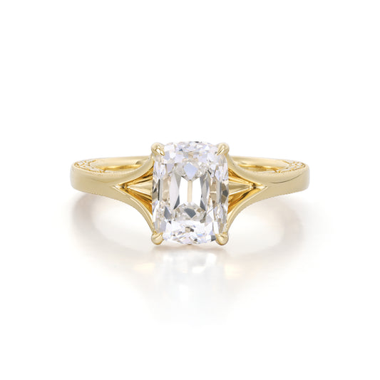Wren-Old Mine Cushion Cut Lab Grown Diamond Ring