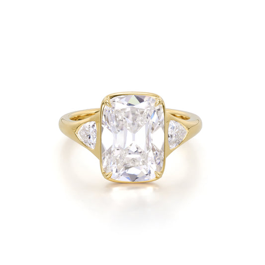 Isla-Old Mine Cushion Cut Lab Grown Diamond Ring