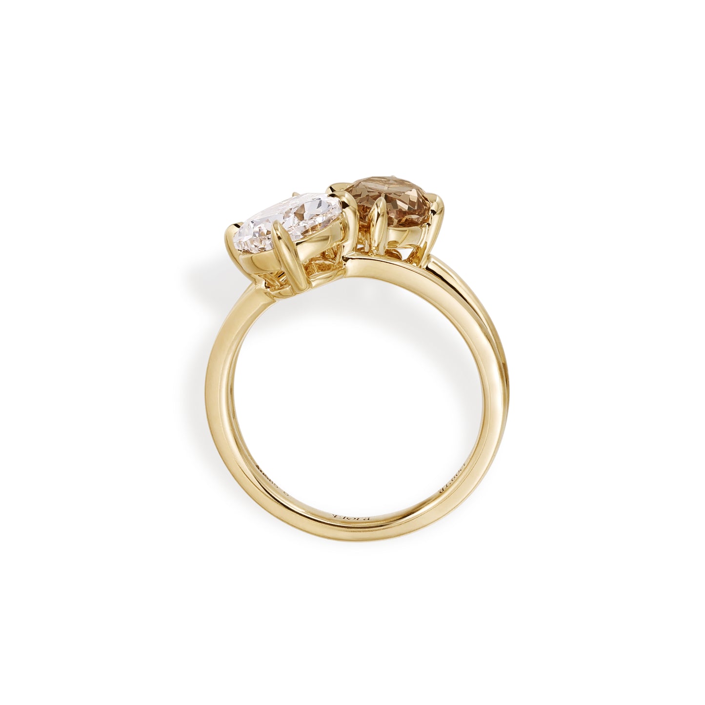 Kaia-Pear and Oval Lab Grown Diamond Engagement Ring