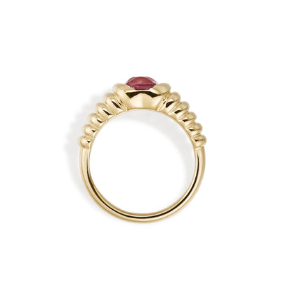 Raelynn-Cushion Cut Purple Spinel Gemstone Ring