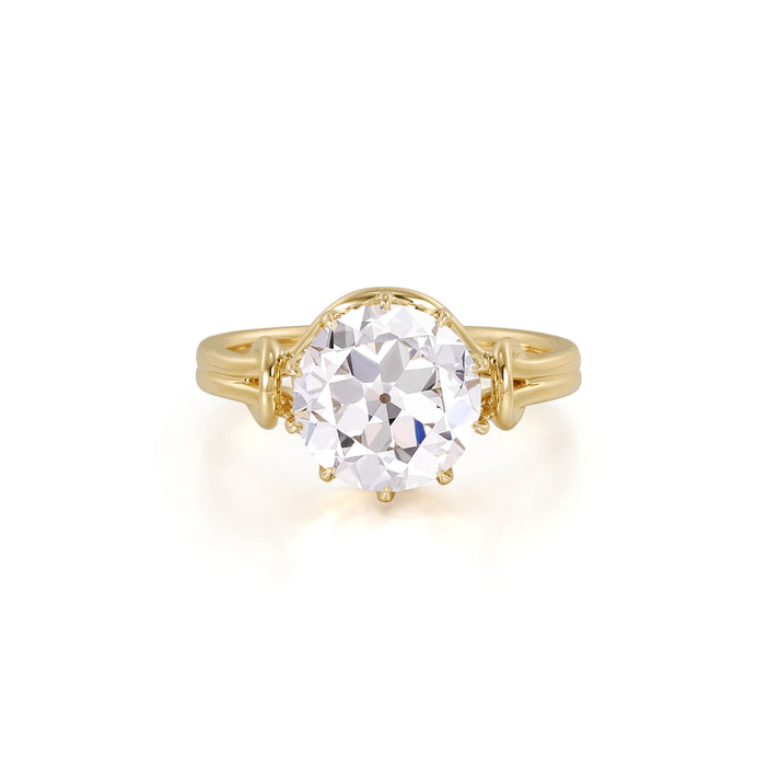 Lea-Old European Cut Lab Grown Diamond Engagement Ring