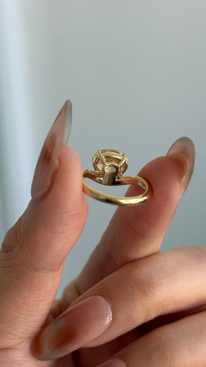 Estelle-Yellow Lab Grown Diamond Engagement Ring