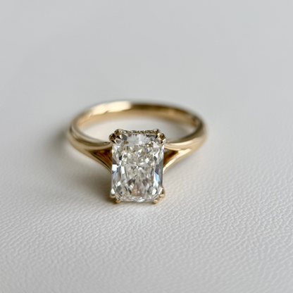 Lucia-Radiant Cut Lab Grown Diamond Engagement Ring