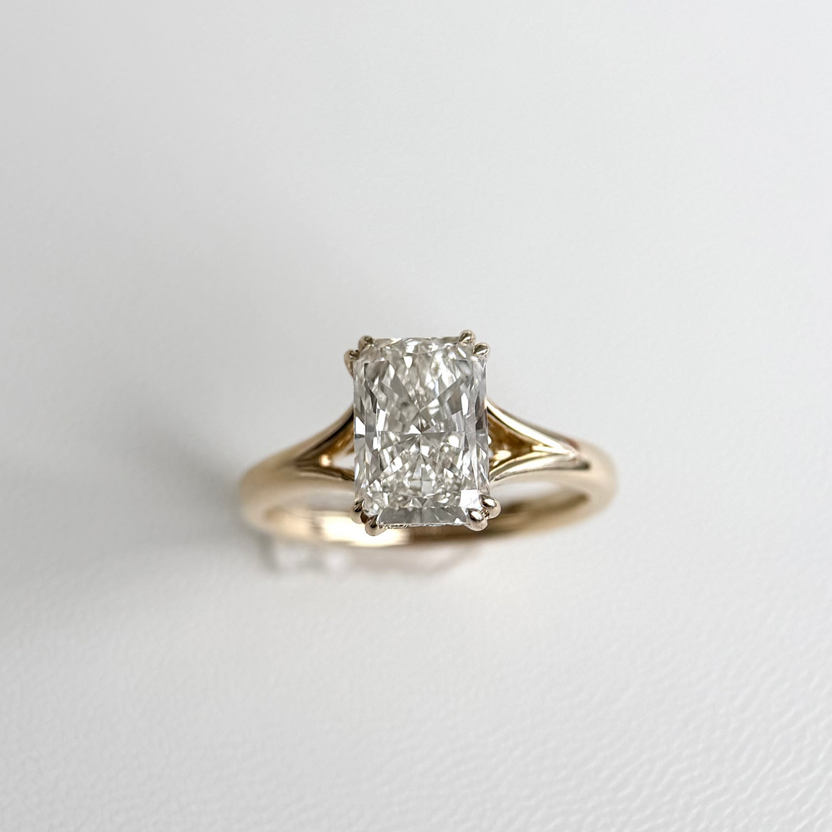 Lucia-Radiant Cut Lab Grown Diamond Engagement Ring