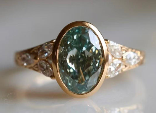 Custom Order Deposit - Bezel Setting With Engraved Band