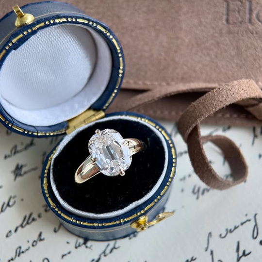 Sintra-Old Mine Cut Lab Grown Diamond Engagement Ring
