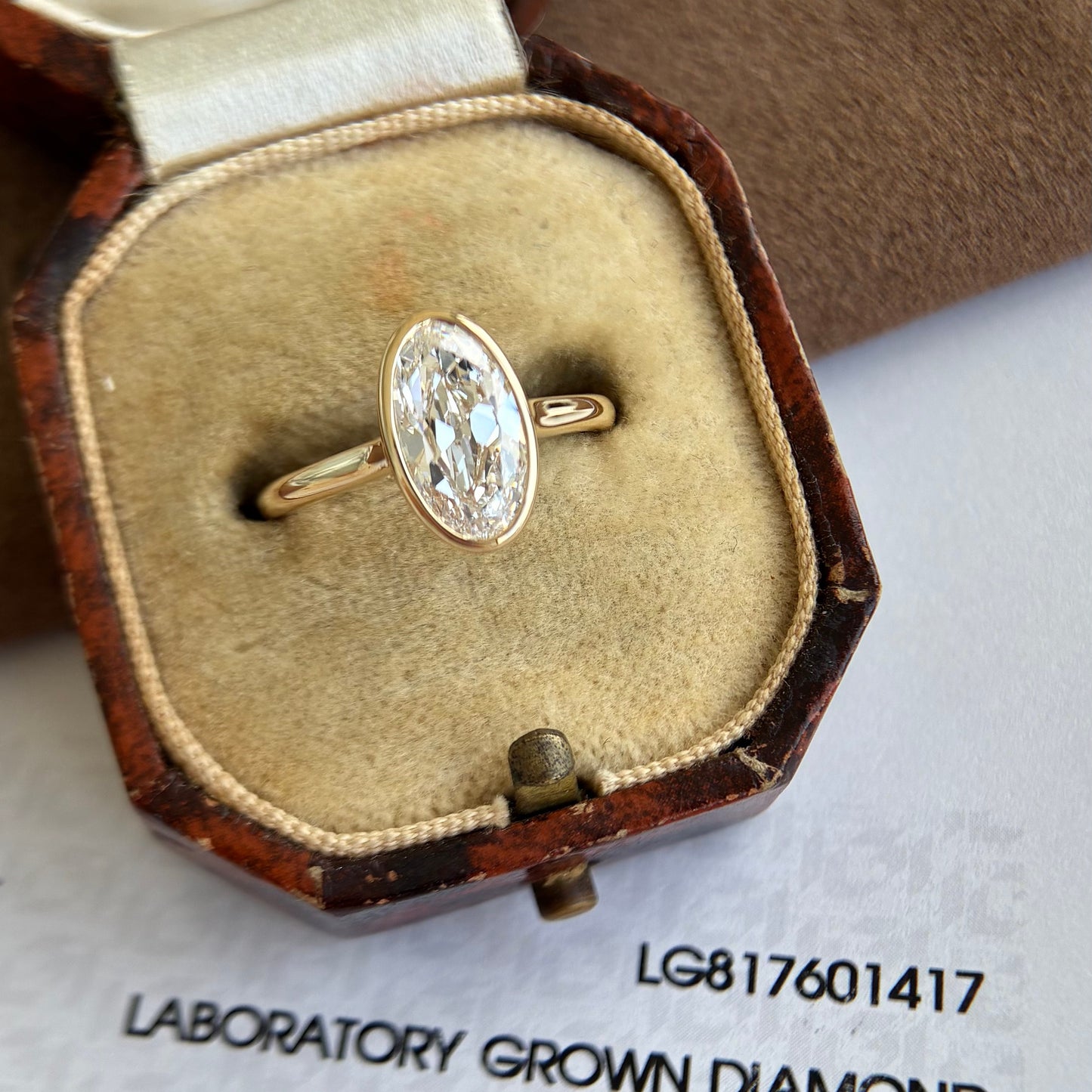 Custom Order Final Payment- Oval Lab Grown Diamond Ring