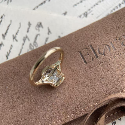 Claire-Old Mine Cut Lab Grown Diamond Engagement Ring