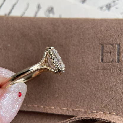 Claire-Old Mine Cut Lab Grown Diamond Engagement Ring
