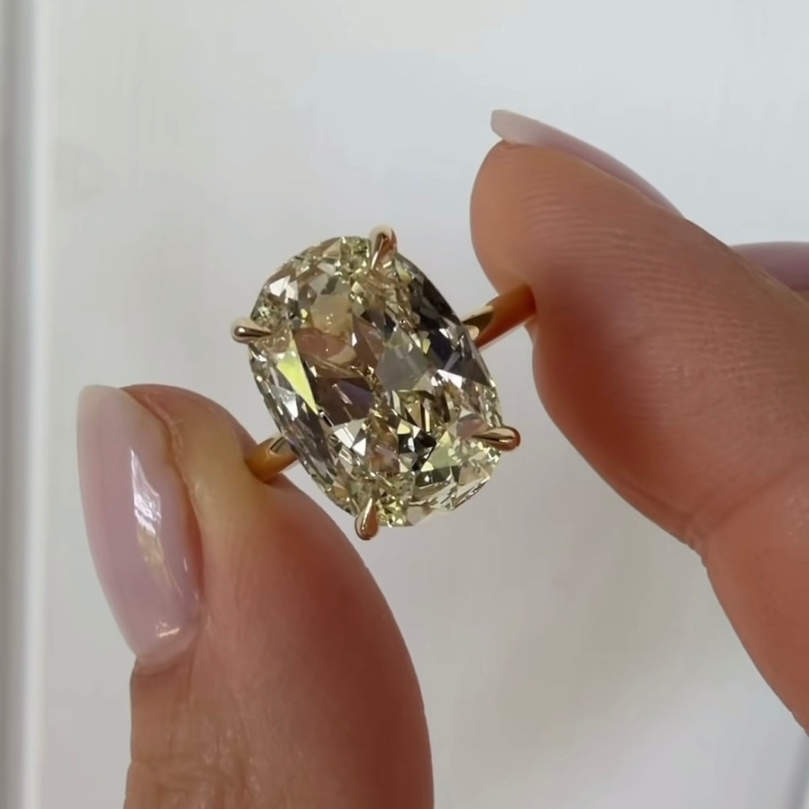 Custom Order Deposit- 5.5-6ct Old Mine Elongated Cushion Cut Lab Diamond