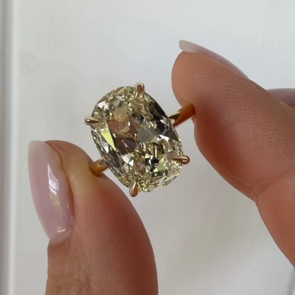 Custom Order Deposit- 5.5-6ct Old Mine Elongated Cushion Cut Lab Diamond