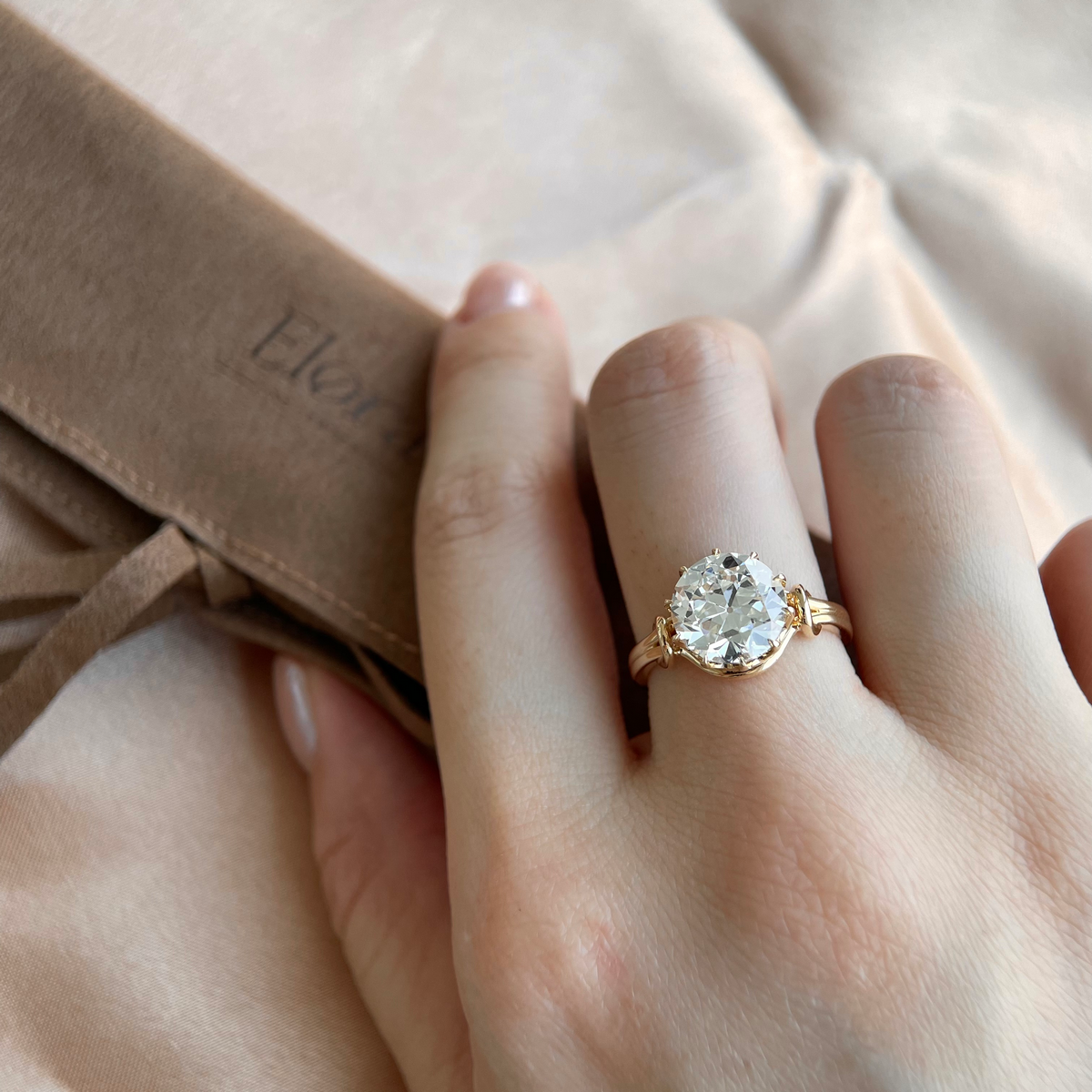 Lea-Alt Europäischer Schliff Im Labor Gezüchteter Diamant-Verlobungsring