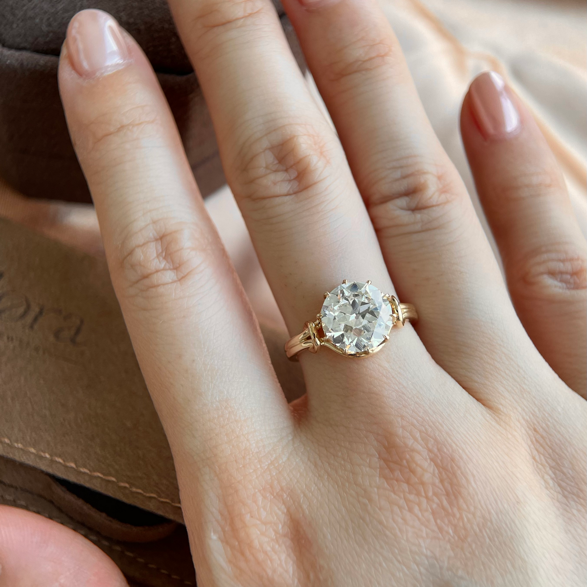 Lea-Alt Europäischer Schliff Im Labor Gezüchteter Diamant-Verlobungsring
