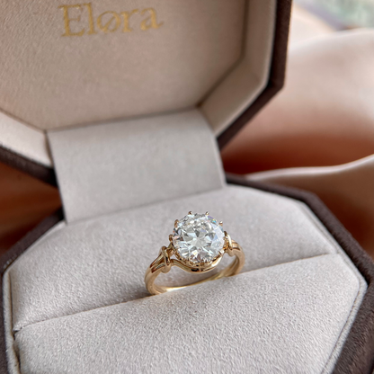 Lea-Alt Europäischer Schliff Im Labor Gezüchteter Diamant-Verlobungsring