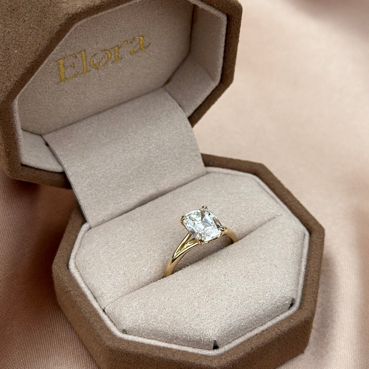 Haven-Old Mine Cut Lab Grown Diamond Engagement Ring