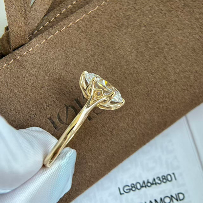 Farro-Oval cut Lab Grown Diamond Ring