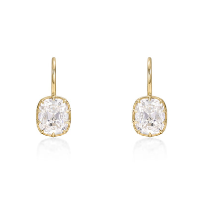Custom Order Deposit- Cushion Cut Lab Diamond Stud Earrings