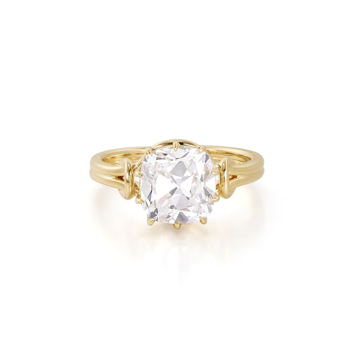 Lea-Old Mine Cut Lab Grown Diamond Engagement Ring