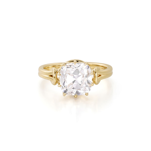 Lea-Old Mine Cut Lab Grown Diamond Engagement Ring