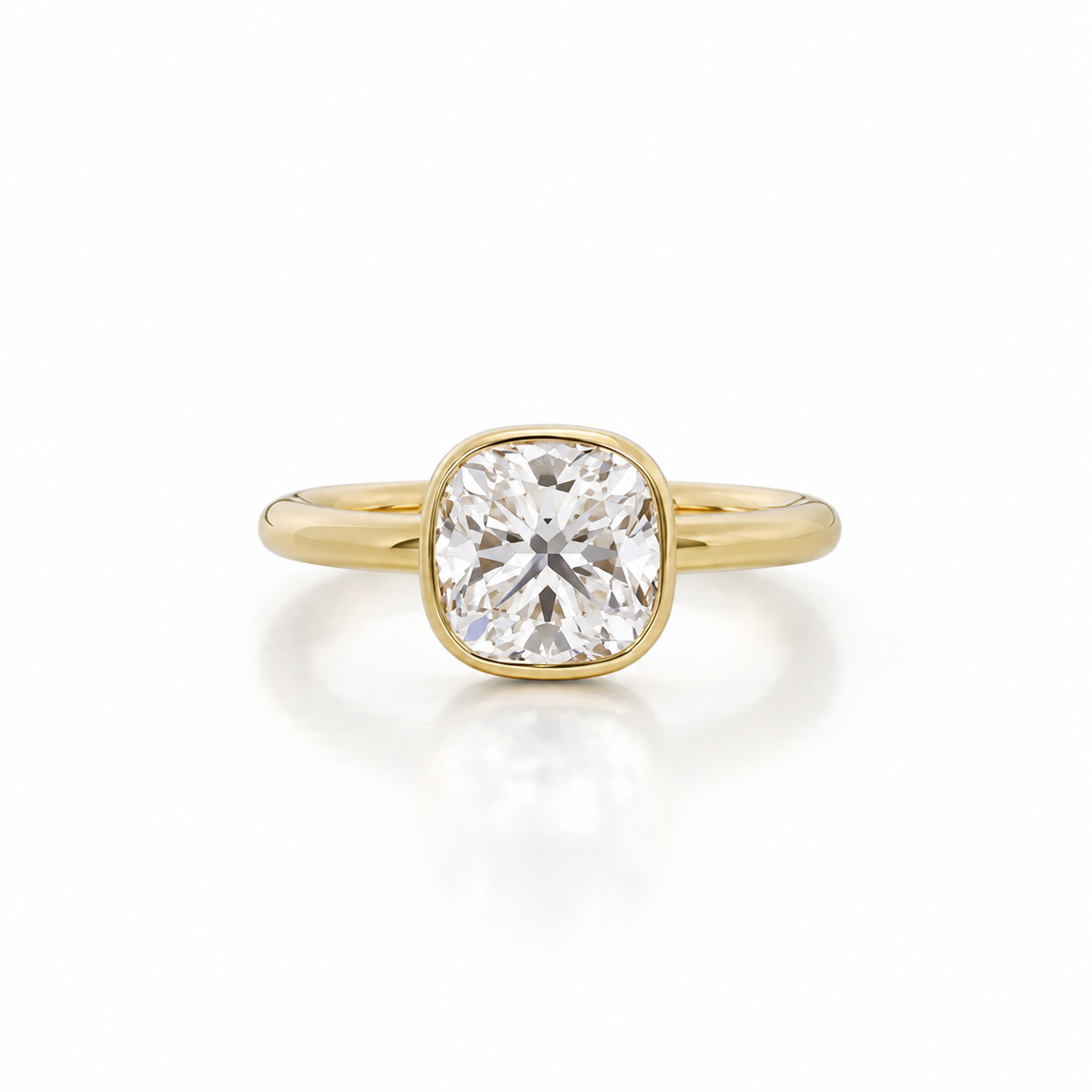 Hazel-Cushion Cut Lab Grown Diamond Ring