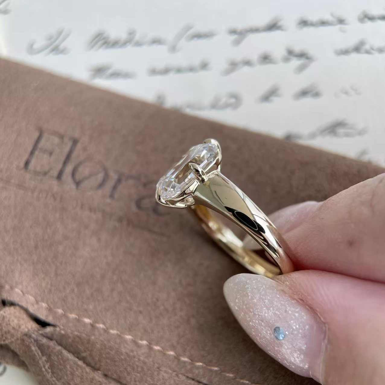 Sintra-Old Mine Cut Lab Grown Diamond Engagement Ring