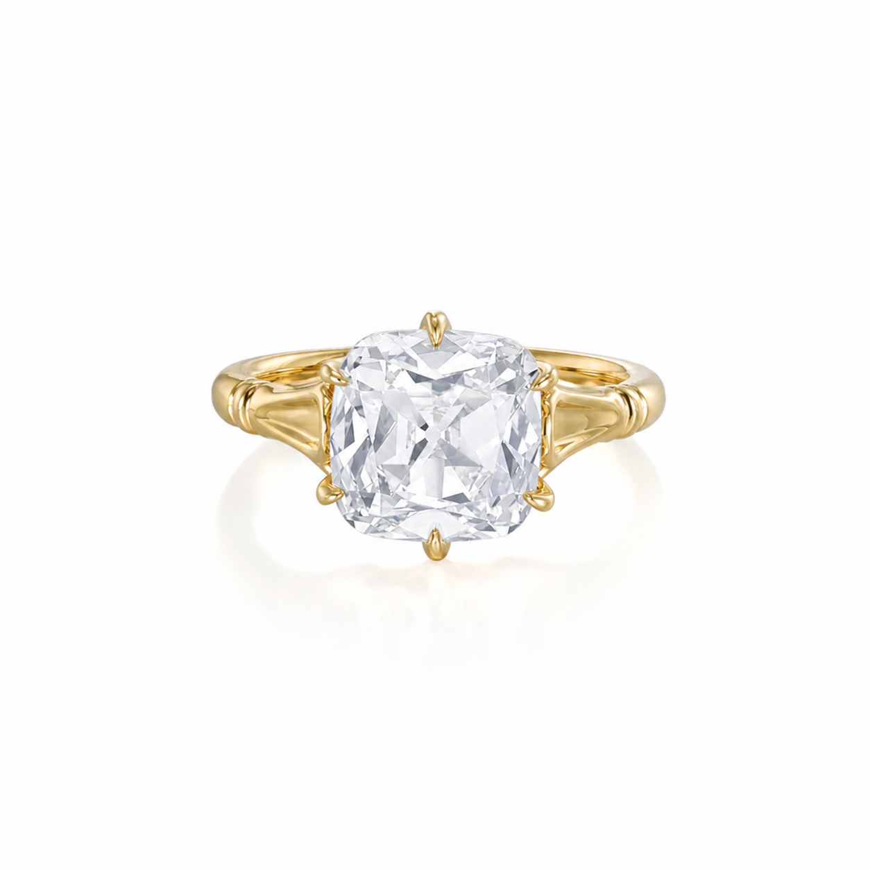 Custom Order Deposit - Athena-3ct Old Mine Cushion Cut Lab Grown Diamond Engagement Ring