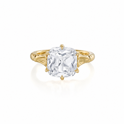 Custom Order Deposit - Athena-3ct Old Mine Cushion Cut Lab Grown Diamond Engagement Ring