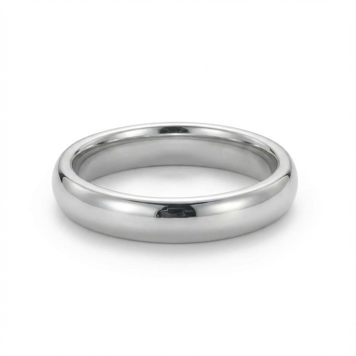 Classic Polished Platinum Men’s Wedding Band 4mm
