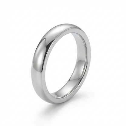 Classic Polished Platinum Men’s Wedding Band 4mm