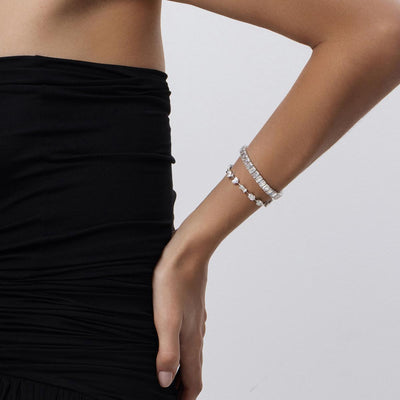 Timeless Elegance Emerald Cut Tennis Bracelet, Bracelets