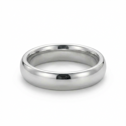 Classic Polished Platinum Men’s Wedding Band 5mm