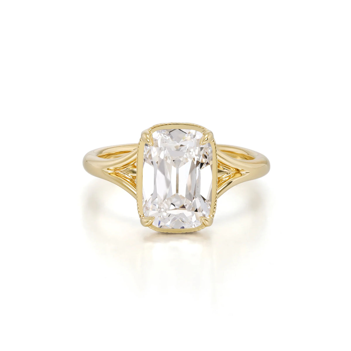 Custom Order Deposit- 5ct Old mine Cushion Cut Lab Diamond Ring