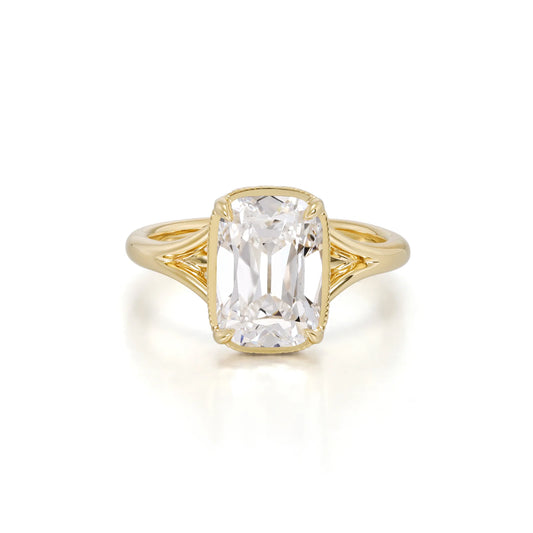 Custom Order Deposit- 5ct Old mine Cushion Cut Lab Diamond Ring