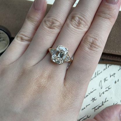 Isla-Old Mine Cushion Cut Lab Grown Diamond Ring