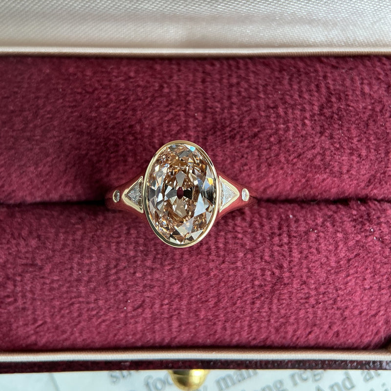Ost West Marquise Diamant Anhänger Halskette