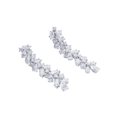 Cascade Drop Diamond Earrings